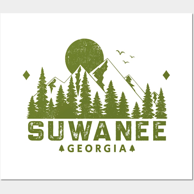 Suwanee Georgia Mountain Sight Wall Art by HomeSpirit